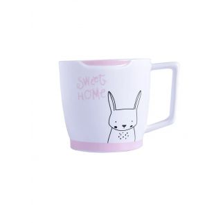 Animal-inspired Fashion Cup: This trendy cup showcases an animal motif, adding a touch of style to your drinkware collection, Pink Color