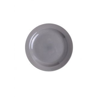 Ceramic disc with an 8-inch diameter, available in various vibrant colors to complement your tableware collection, Grey Color