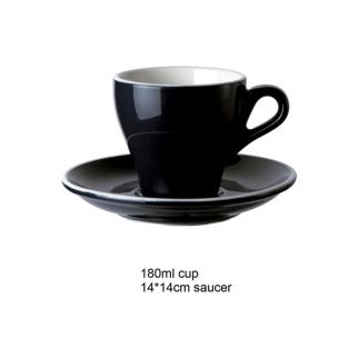 180ml Cup with Beautiful Colored Glaze Finish, Perfect for Enjoying Your Favorite Beverages, Black Color