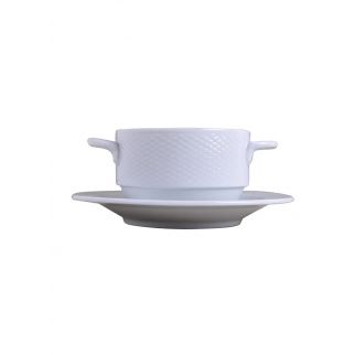 Binaural cups and saucers set with a capacity of 250ml, perfect for serving your favorite beverages in style