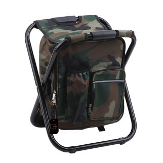 Portable Outdoor Backpack Stool: Combining Leisure and Functionality with Built-in Ice Pack Chair Style 3