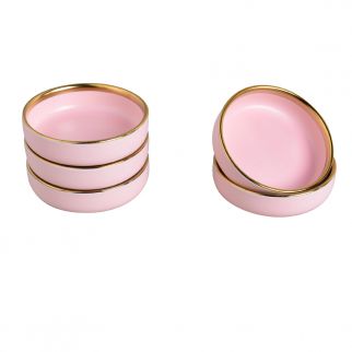 Five 4-Inch Discs: Versatile and Convenient Discs for Various Crafting or Decorative Projects, Pink Color