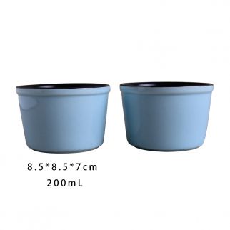 Cake bowl with a diameter of 3.5 inches, ideal for serving individual portions of delicious desserts and treats, Blue Color