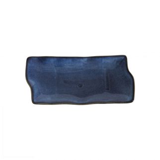 10-Inch Blue Kiln Ceramic Sushi Dish: Elegant Plate for Serving Your Delicious Sushi Creations