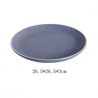 10 Inch Ceramic Plate For Kiln Transformation, Color Blue
