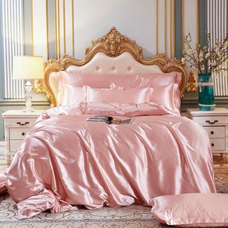 Microfiber Four-Piece Bedding Set: Includes 1 Quilt Cover, 1 Flat Sheet, and 2 Pillowcases for a 2m Bed (220*240cm) Style 4