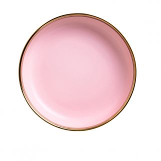 7.5-Inch Deep Plate with Straight Mouth: Ideal for Serving Soups, Salads, and Pasta Dishes at Any Dining Occasion Color Pink