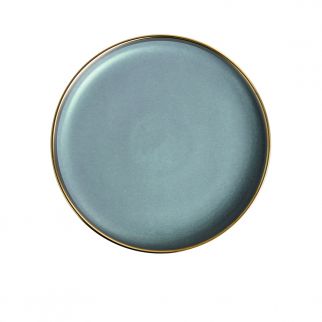 8-Inch Shallow Plate with Straight Mouth: Perfect for Serving Appetizers, Desserts, or Small Portion Entrees at Your Dining Table Green Color