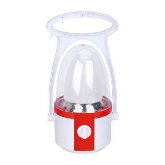 Red/White Rechargeable LED Camping Lantern: Ideal for Outdoor Adventures and Emergency Lighting