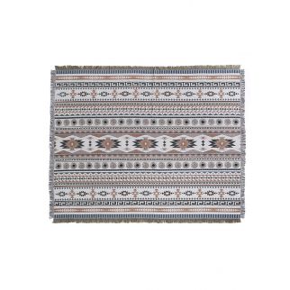 Bohemian Style Knitted Fringed Blanket Decoration Soft and Comfortable Fabric Printing Texture is Suitable for Car Bed Chair Bedroom Living Room Outdoor Four Seasons (160 * 130cm) Style 3