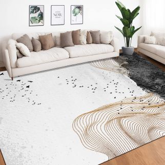 Modern Living Room Bedroom Abstract Grid Carpet 200*300cm Style 3