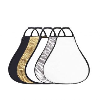 60cm multi-reflector with bag, offering 5 different reflective surfaces for versatile lighting effects in photography