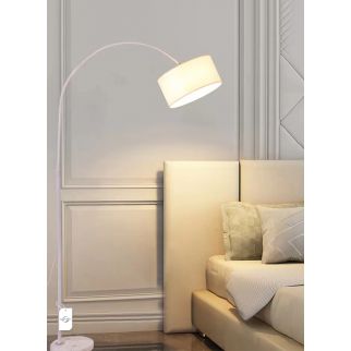 Nordic Simple Eye-protecting Vertical Floor Lamp with 9W Tricolor Lamp Style 2