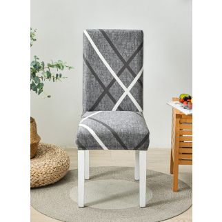 Four Seasons Universal Simple Geometric Printed Stretch All-in-One Home Chair Cover Set