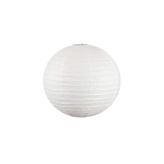 Round Paper White Lantern 16 Inches