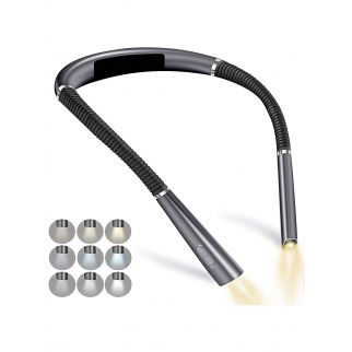 LED Eye Protection Reading Neck Hanging Lamp with 3-Tone Lighting