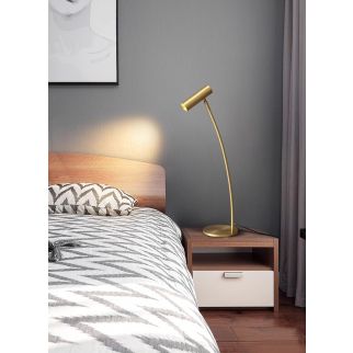 Modern Minimalist Crystal Table Lamp Study Lamp Bedroom Bedside Lamp 3W