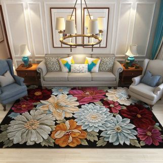 Rectangular Soft Touch Area Rug: Perfect for Living Room and Bedroom, Dimensions 140*200CM Style 1
