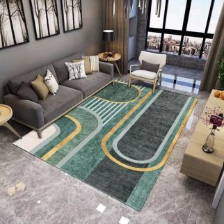 Thickened Imitation Cashmere Light Luxury Living Room Carpet Bedroom Carpet 200*300CM Style 7