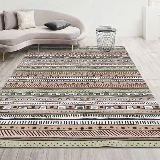 Thickened Imitation Cashmere Light Luxury Living Room Carpet Bedroom Carpet 200*300CM Style 1