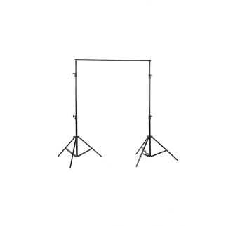 2x3m retractable backdrop crossbar is ideal for professional photography and live broadcasts, providing sturdy support for seamless backgrounds