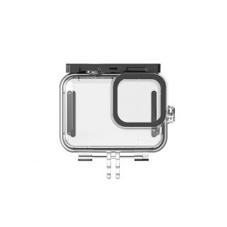 Clear protective waterproof case cover designed specifically for the GoPro Hero 9 camera, ensuring protection while maintaining visibility of the device.