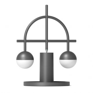 ELEGANT NIGHT LIGHT TABLE LAMP FOR BEDROOM LIVING ROOM-BLACK