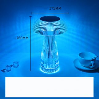 Creative Crystal Lamp Jellyfish Table Lamp Light Luxury Touch Decoration White USB 16color With remote