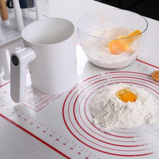 Electric Flour Sieve Fine Icing Sugar Sieve Strainer White
