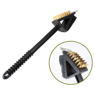 All In One Grill Scraper And Steel Brush Tool A