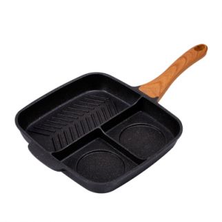 Maifanshi fried steak pot multi-function household omelette pan pan induction Black