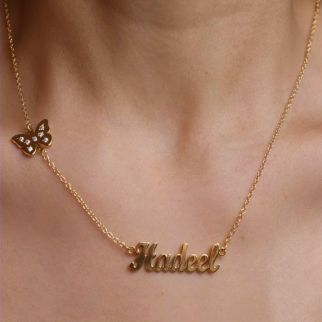 سلسال الذكرى مُصمم بكل حب مطلي بالذهب