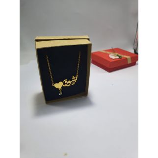 Heart Pendant Necklace with Your Name