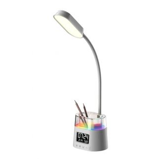 Adjustable timer touch dimming moon rgb coloured table night light Led study reading desk lamp with pen holder